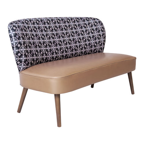 Banquette contemporaine - COCKTAIL - CMcadeiras - en tissu / en cuir / en bois
