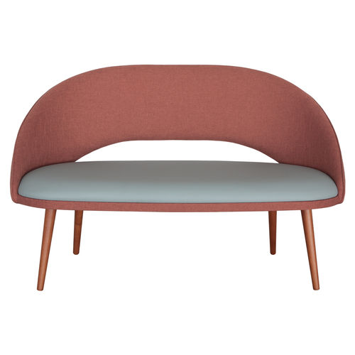 Canapé contemporain - SINATRA - CMcadeiras - en tissu / orange / en bois