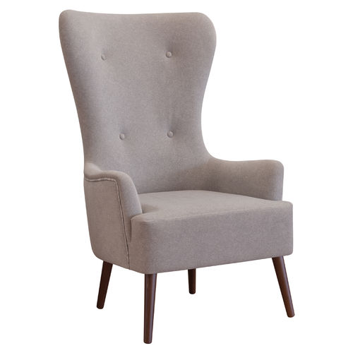 Fauteuil contemporain - TALOS - CMcadeiras - en tissu / en bois / à oreilles