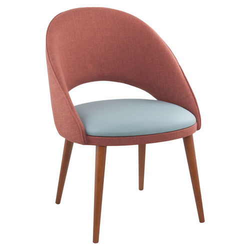 Chaise contemporaine - SINATRA - CMcadeiras - d'intérieur / en tissu / avec piètement en bois