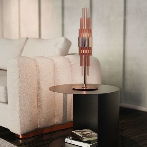 Lampe de table - STREAMLINE - Ccastro Lighting - en laiton plaqué or / contemporaine / d'intérieur