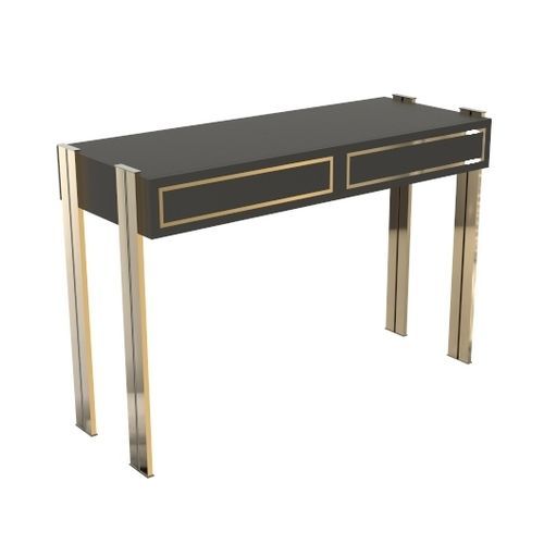Console contemporaine - TALISMAN - Ccastro Lighting - en bois / en métal doré / avec piètement en laiton