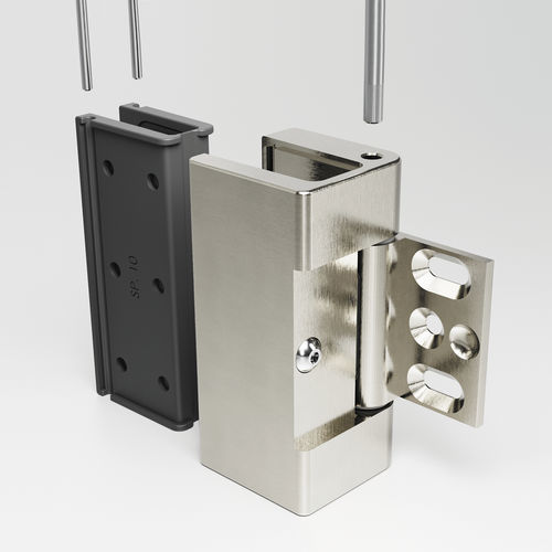 Charnière pour porte en verre - GFS Design - pour porte de douche / pour porte battante / en aluminium