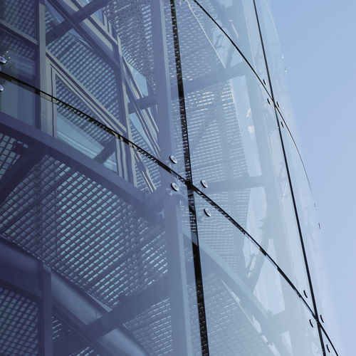 Système de fixation pour façade en verre - DIEDRO 220 - GFS Design - en acier / pour mur-rideau en verre / attache spider