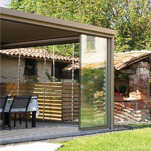 Système coulissant en aluminium - RIDE - GFS Design - en verre / pour porte en verre / à galandage