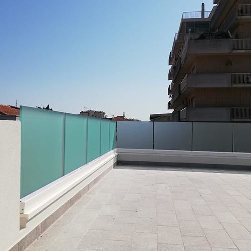 Profilé en aluminium extrudé - Serie VISION - GFS Italian Innovative Glass Fixing - pour garde-corps / pour balcon / sur mesure