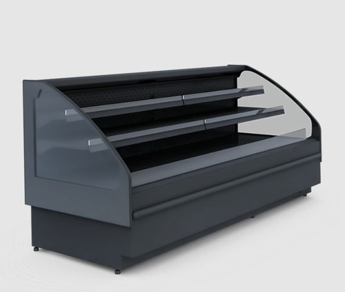 Vitrine réfrigérée étagère - PROXIMA SLIM OPEN - IGLOO - pour commerce / en inox / noire