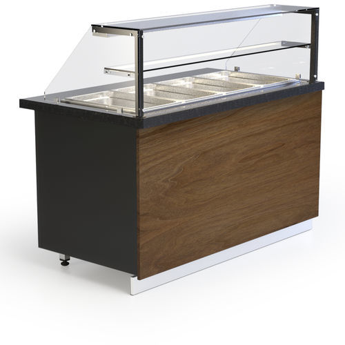 Vitrine chauffante comptoir - GASTROLINE PREMIUM BEMAR - IGLOO - visible / avec éclairage intégré / à roulettes