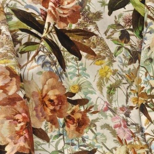 Tissu d'ameublement - BELLA 4110  - Decobel srl - pour rideaux / à motif nature / à fleurs