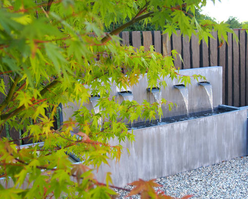 Fontaine de jardin - MULTI-LAMES - Tonton Zingueur - en zinc / en zinc-titane / en cuivre