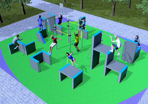 Parcour d'obstacles pour fitness - BERLIN  - Industrias Agapito - plate-forme / passerelle / saut en hauteur