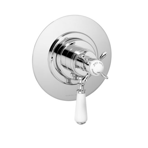 Mitigeur de douche - V461-T-CP - Samuel Heath & Sons - à encastrer / thermostatique / en métal chromé