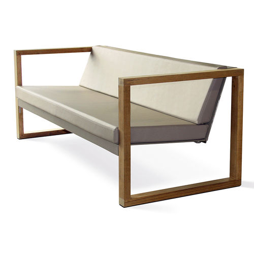 Canapé modulable - BANCA TEAK - FueraDentro - contemporain / d'extérieur / en Batyline®