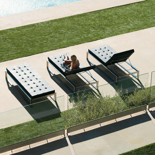 Bain de soleil contemporain - SIESTA - FueraDentro - en Batyline® / en acier inoxydable / de jardin