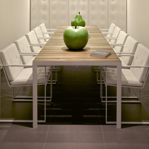 Table contemporaine - NIMIO  - FueraDentro - en teck / en verre / en céramique