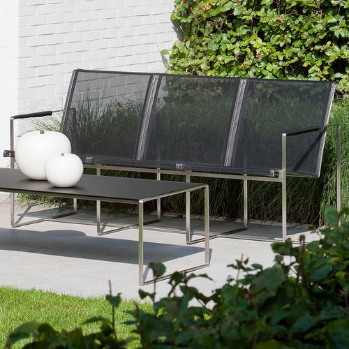 Canapé contemporain - POLTRONA TRES - FueraDentro - de jardin / en Batyline® / avec accoudoirs