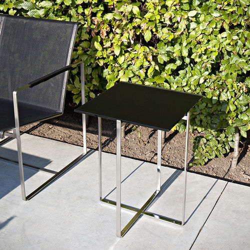 Table d'appoint contemporaine - PEQUEÑA - FueraDentro - en verre / en verre trempé / en pierre