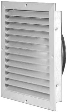 Grille de ventilation en aluminium - VR - Lindab - carrée / blanche