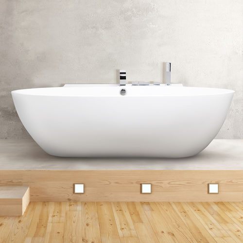 Baignoire ovale - AQUAdesign - à poser / en composite / blanche