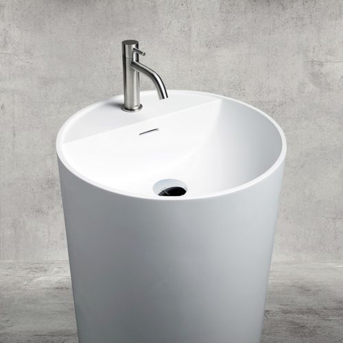 Vasque sur pied - TON’EAU - AQUAdesign - en céramique / ronde / contemporaine