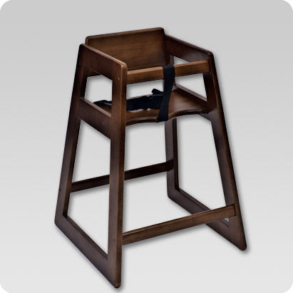 Chaise haute empilable - KB800 / KB802 - Koala Kare Products - pour restaurant / en bois
