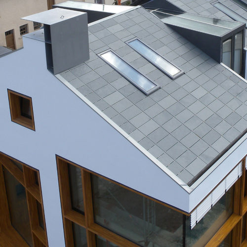 Couverture de toit en ardoise - SYMMETRICAL WITH VISIBLE FIXTURE - Rathscheck  Schiefer - aspect tuile