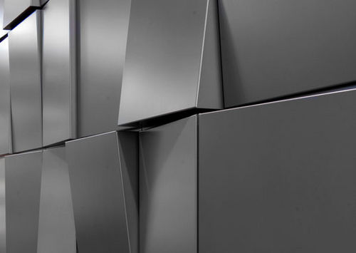 Bardage en panneaux - TAPERED SERIES - Dri Design - en aluminium / texturé