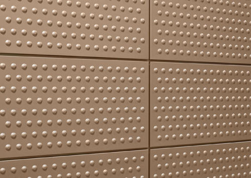Bardage en panneaux - EMBOSSED - Dri Design - en aluminium / en acier inoxydable / en cuivre