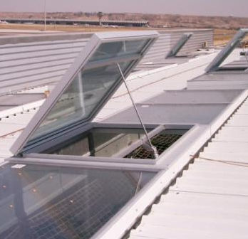 Trappe de désenfumage aluminium - SMOKELIGHT - AIRSUN - pour façade