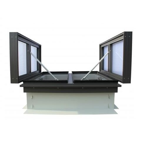 Trappe de désenfumage aluminium - VENTURI XXL - AIRSUN - en polycarbonate / pour toiture