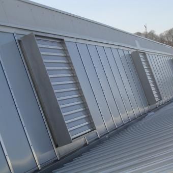 Volet de désenfumage en aluminium - SMOKEJET SHED - AIRSUN