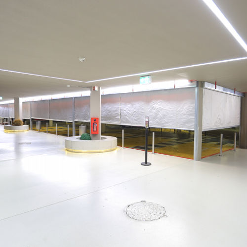 Tissu pour rideaux - FIRETEX PARKING - AIRSUN - pour protection solaire / uni / en toile