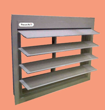 Grille de ventilation en aluminium - ORCADES® - AIRSUN - rectangulaire / d'extérieur / de porte