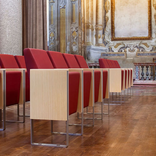 Fauteuil d'auditorium contemporain - C100 - Lamm srl - en polyuréthane / ergonomique / à tablette