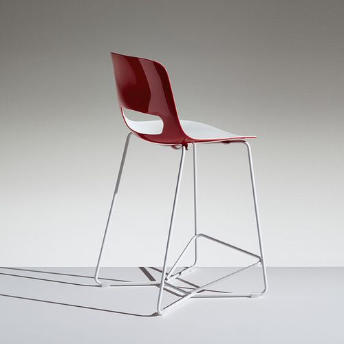 Chaise de bar contemporaine - LUCKY - Lamm srl - en polypropylène / luge / contract