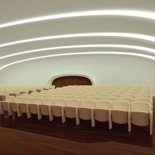 Fauteuil d'auditorium contemporain - TAIL - Lamm srl - en mousse de polyuréthane / pliant / pour théâtre