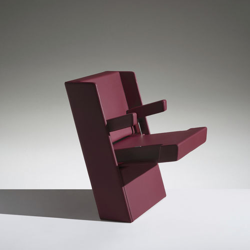 Fauteuil d'auditorium contemporain - GENYA - Lamm srl - en cuir / pliant / rouge
