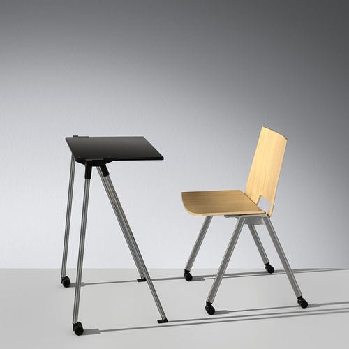 Table d'enseignement contemporaine - WORKING - Lamm srl - en stratifié / en bois / avec piètement en métal