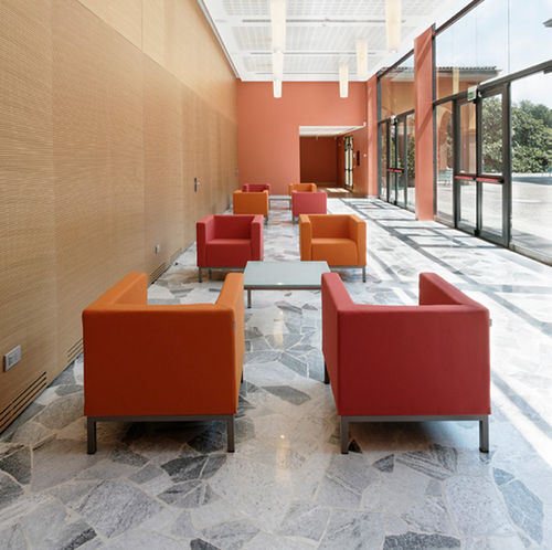 Fauteuil visiteur contemporain - POLO - Lamm srl - en cuir / professionnel