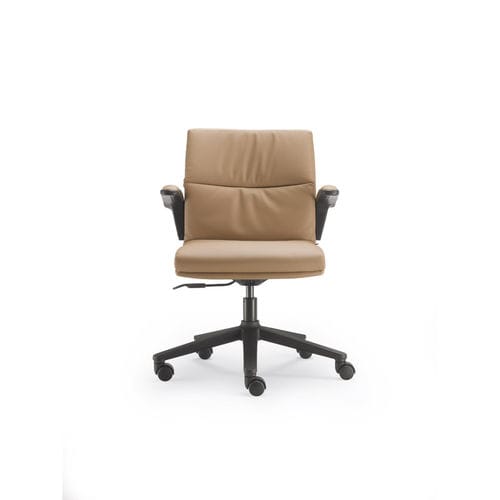 Chaise de bureau contemporaine - BRIDGE - OLIVO & GROPPO - en cuir / tapissée / réglable