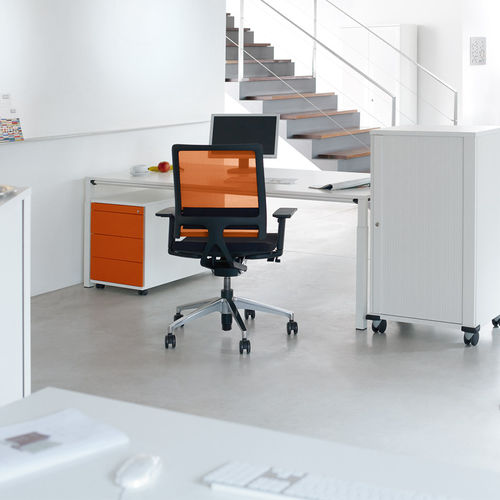 Caisson de bureau stratifié - Sedus - à 3 tiroirs / à roulettes / à clé