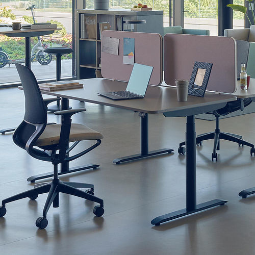 Bureau pour open space - SE:LAB E-DESK - Sedus - sur pied / individuel / contemporain