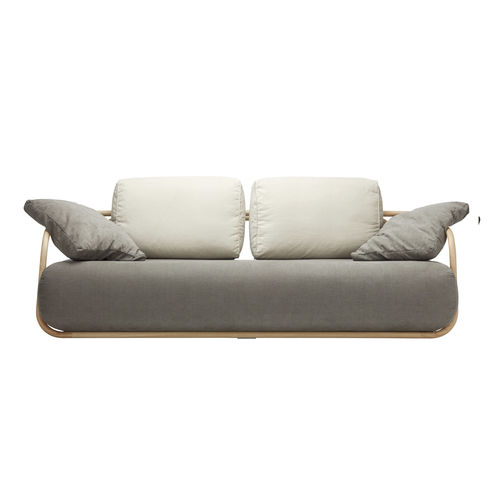 Canapé contemporain - 2000 - THONET - en tissu / en cuir / avec coussin amovible