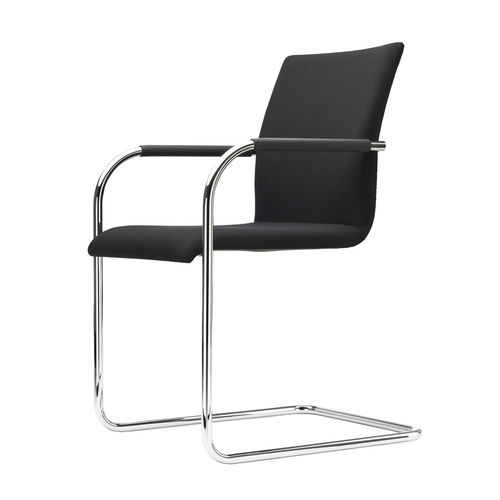 Chaise de conférence contemporaine - S 55 - THONET - d'intérieur / en tissu / avec piètement en acier