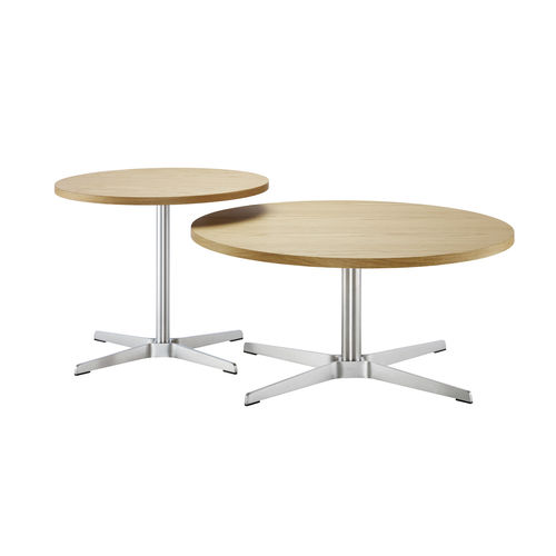Table d'appoint contemporaine - 1808 - THONET - en hêtre / en acier / avec piètement en acier