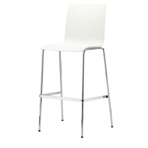Chaise de bar contemporaine - S 160 H - THONET - d'intérieur / en acier / en métal chromé