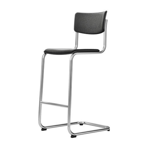 Chaise de bar contemporaine - S 43 H - THONET - d'intérieur / en acier / en bois