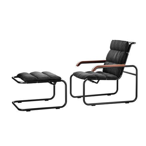 Fauteuil contemporain - ALL SEASONS: S 35 N - THONET - en résille / en acier à revêtement par poudre / avec coussin amovible