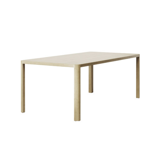 Table contemporaine - 1140 - THONET - en chêne / avec piètement en bois massif / rectangulaire