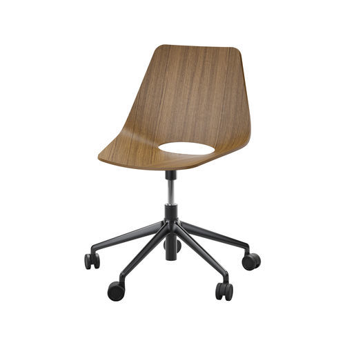 Chaise de bureau contemporaine - S 661 DR - THONET - d'intérieur / en tissu / en cuir